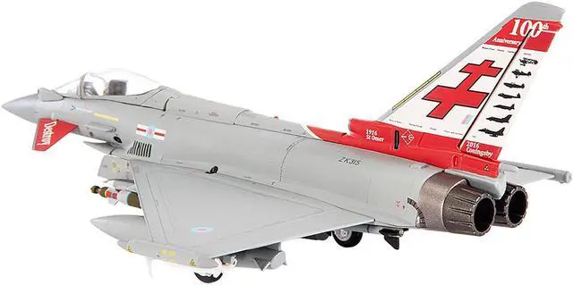 Alt view image 4 of 5 - Eurofighter Typhoon FGR4 EF-2000 Aircraft "No.41(R) Squadron" (2016) British Royal Air Force 1/72 Diecast Model by JC Wings