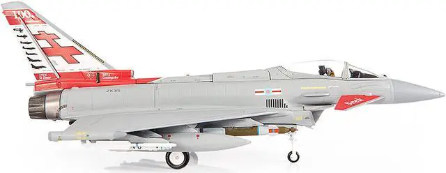 Alt view image 3 of 5 - Eurofighter Typhoon FGR4 EF-2000 Aircraft "No.41(R) Squadron" (2016) British Royal Air Force 1/72 Diecast Model by JC Wings