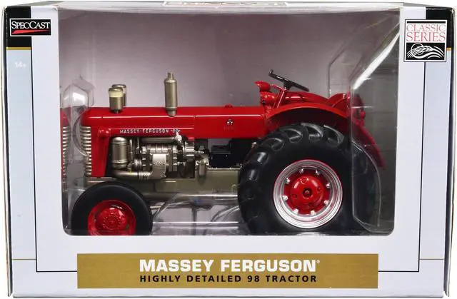 Main image of Massey Ferguson 98 Wide Front Diesel Tractor Red "Classic Series" 1/16 Diecast Model by SpecCast