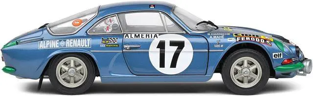Alt view image 3 of 5 - Alpine A110 1600S #17 Darniche - Mahe "Rallye de Monte-Carlo" (1972) "Competition" Series 1/18 Diecast Model Car by Solido