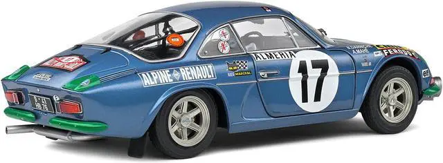 Alt view image 5 of 5 - Alpine A110 1600S #17 Darniche - Mahe "Rallye de Monte-Carlo" (1972) "Competition" Series 1/18 Diecast Model Car by Solido