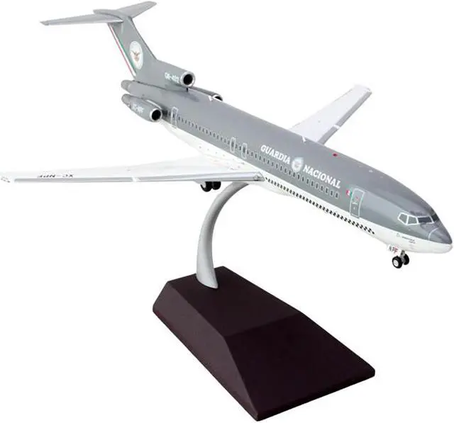 Alt view image 2 of 3 - Boeing 727-200 Commercial Aircraft "Guardia Nacional" Gray and White "Gemini 200" 1/200 Die Cast Model Airplane by GeminiJets
