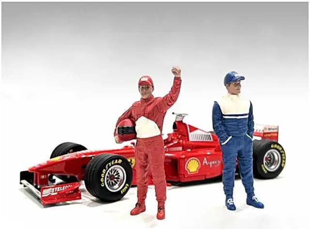 Main image of "Racing Legends" 90's Figures A and B Set of 2 for 1/18 Scale Models by American Diorama