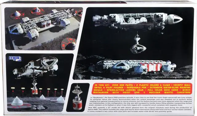 Alt view image 4 of 8 - Skill 2 Model Kit Eagle Spacecraft with Cargo Pod "2nd Edition" "Space: 1999" (1975-1977) TV Series 1/48 Scale Model by MPC