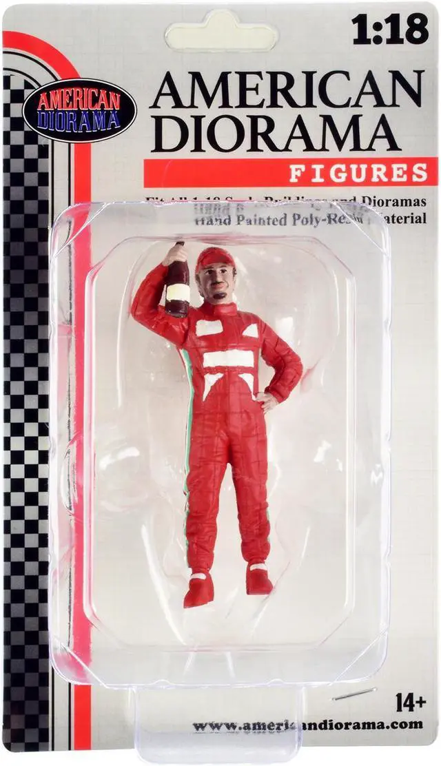 Alt view image 4 of 8 - "Racing Legends" 2000's Figure B for 1/18 Scale Models by American Diorama