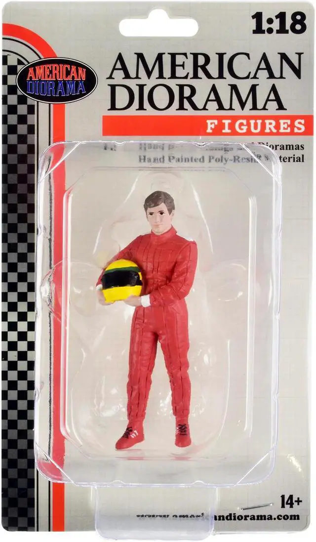 Alt view image 4 of 8 - "Racing Legends" 80's Figure A for 1/18 Scale Models by American Diorama