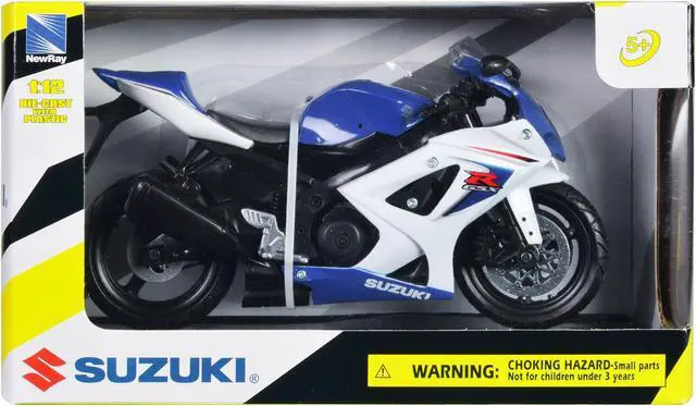 Alt view image 3 of 3 - 2008 Suzuki GSX-R1000 Blue Bike Motorcycle 1/12 by New Ray