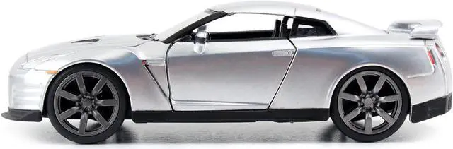 Alt view image 2 of 6 - Brian's Nissan GT-R (R35) Silver Metallic "Fast & Furious" Movie 1/32 Diecast Model Car by Jada