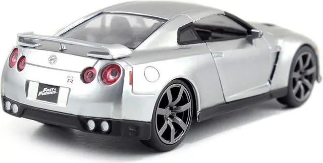 Alt view image 3 of 6 - Brian's Nissan GT-R (R35) Silver Metallic "Fast & Furious" Movie 1/32 Diecast Model Car by Jada
