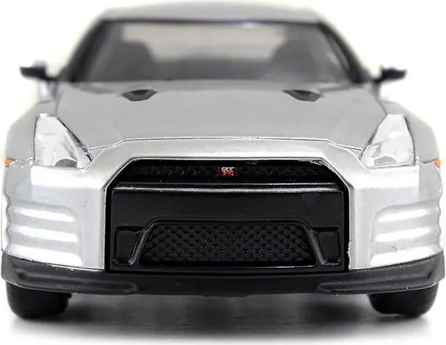 Alt view image 4 of 6 - Brian's Nissan GT-R (R35) Silver Metallic "Fast & Furious" Movie 1/32 Diecast Model Car by Jada