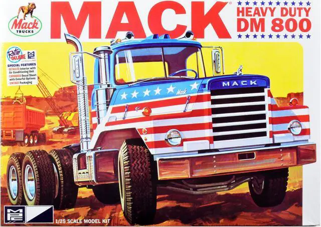 Main image of Skill 3 Model Kit Mack DM 800 Semi Tractor Truck 1/25 Scale Model by MPC