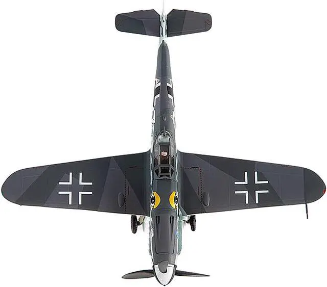 Alt view image 3 of 4 - Messerschmitt BF 109G-6 Fighter Aircraft "JG 51, Bulgaria" (1944) German Luftwaffe 1/72 Die Cast Model by JC Wings