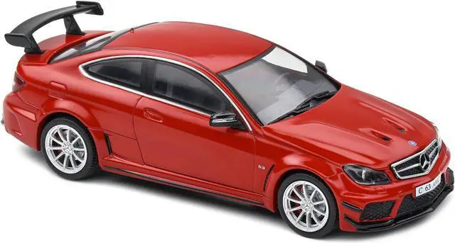 Alt view image 4 of 5 - 2012 Mercedes-Benz C63 AMG Black Series Fire Opal Red 1/43 Diecast Model Car by Solido