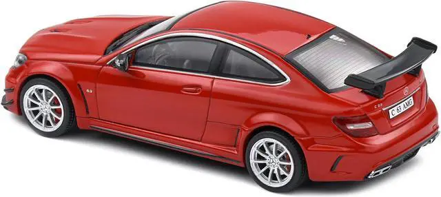 Alt view image 5 of 5 - 2012 Mercedes-Benz C63 AMG Black Series Fire Opal Red 1/43 Diecast Model Car by Solido