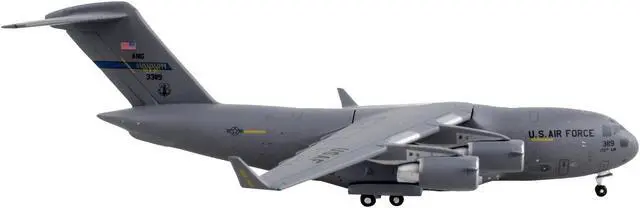 Alt view image 2 of 6 - McDonnell Douglas C-17A Globemaster III Aircraft Mississippi Air National Guard USAF 1/400 Diecast Model Airplane by GeminiJets