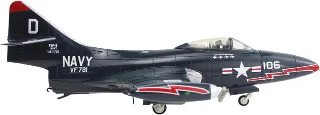 Alt view image 2 of 5 - Grumman F9F-5 Panther Aircraft "VF-781, Royce Williams" United States Navy "Air Power Series" 1/48 Diecast Model by Hobby Master