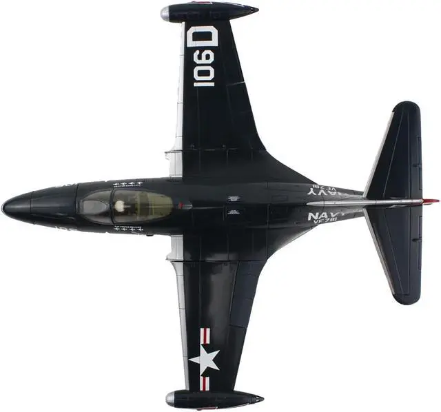 Alt view image 3 of 5 - Grumman F9F-5 Panther Aircraft "VF-781, Royce Williams" United States Navy "Air Power Series" 1/48 Diecast Model by Hobby Master