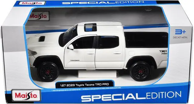 Alt view image 3 of 3 - 2023 Toyota Tacoma TRD PRO Pickup Truck White with Sunroof "Special Edition" Series 1/27 Diecast Model Car by Maisto