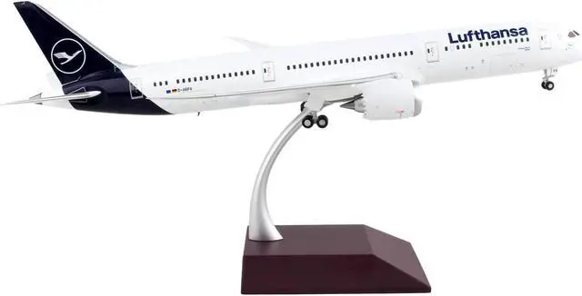 Alt view image 2 of 6 - Boeing 787-9 Commercial Aircraft "Lufthansa" White with Blue Tail "Gemini 200" Series 1/200 Diecast Model Airplane by GeminiJets