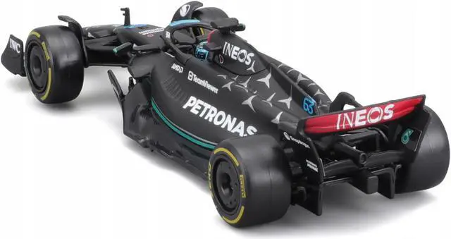 Alt view image 3 of 5 - Mercedes-AMG F1 W14 E Performance #63 "Petronas" "F1 World Championship" (2023) w/Driver 1/43 Diecast Model Car by Bburago