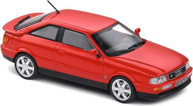 Alt view image 4 of 5 - 1992 Audi Coupe S2 Lazer Red 1/43 Diecast Model Car by Solido