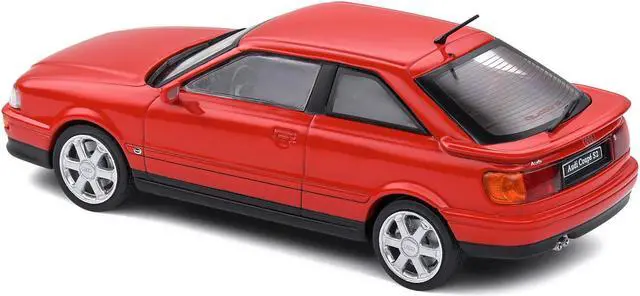 Alt view image 5 of 5 - 1992 Audi Coupe S2 Lazer Red 1/43 Diecast Model Car by Solido