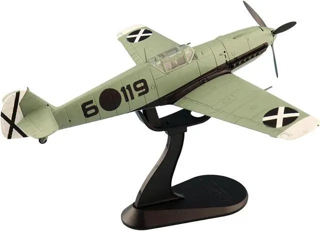 Alt view image 4 of 6 - Messerschmitt BF 109E-3 Fighter Aircraft "Spanish Civil War" (1939) "Air Power Series" 1/48 Diecast Model by Hobby Master