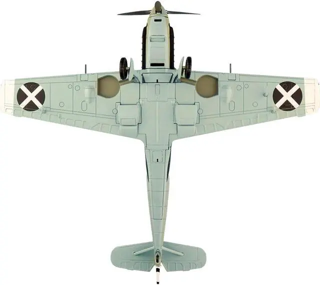 Alt view image 6 of 6 - Messerschmitt BF 109E-3 Fighter Aircraft "Spanish Civil War" (1939) "Air Power Series" 1/48 Diecast Model by Hobby Master
