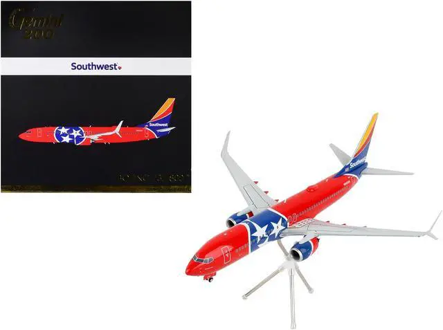 Main image of Boeing 737-800 Commercial Aircraft "Tennessee One" Tennessee Flag Livery 1/200 Diecast Model Airplane by GeminiJets