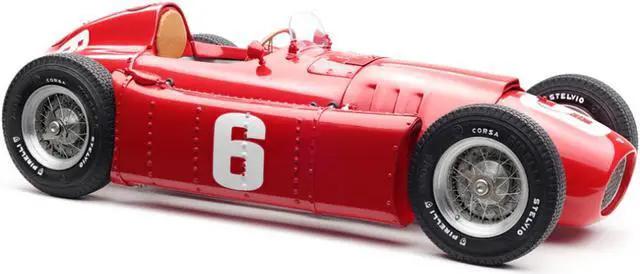 Alt view image 3 of 5 - Bundle of 2 Cars 1956 Ferrari D50 #20 GP Belgium (Yellow) & 1955 Ferrari Lancia D50 GP Turin (Red) 1/18 by CMC