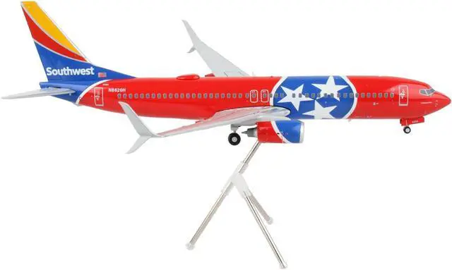 Alt view image 2 of 6 - Boeing 737-800 Commercial Aircraft "Tennessee One" Tennessee Flag Livery 1/200 Diecast Model Airplane by GeminiJets