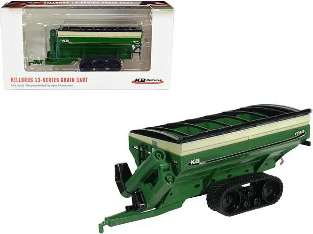 Main image of Killbros 1113 Grain Cart with Tracks Green 1/64 Diecast Model by SpecCast