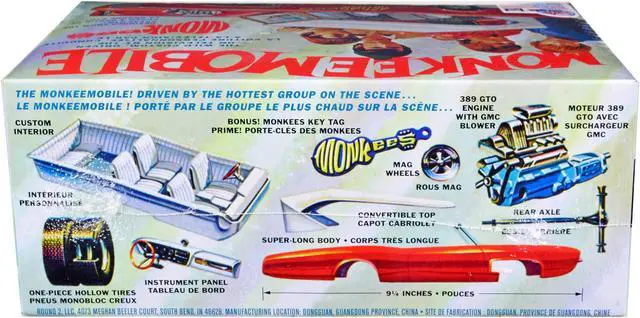 Alt view image 2 of 8 - Skill 2 Model Kit Monkeemobile "The Monkees" (1966-1968) TV Series 1/25 Scale Model Car by MPC