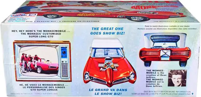 Alt view image 3 of 8 - Skill 2 Model Kit Monkeemobile "The Monkees" (1966-1968) TV Series 1/25 Scale Model Car by MPC