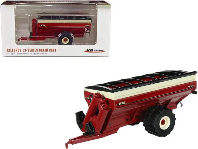 Main image of Killbros 1113 Grain Cart with Flotation Tires Red 1/64 Diecast Model by SpecCast