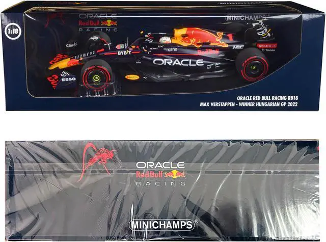 Alt view image 3 of 3 - Red Bull Racing RB18 #1 "Oracle" Winner F1 "Hungarian GP" (2022) w/Driver Ltd Ed to 360 pcs 1/18 Diecast Model Car by Minichamps