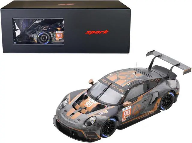 Main image of Porsche 911 RSR-19 #99 "Hardpoint Motorsport" GTE Am "24H of Le Mans" (2022) with Acrylic Display Case 1/18 Model Car by Spark