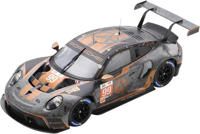 Alt view image 2 of 3 - Porsche 911 RSR-19 #99 "Hardpoint Motorsport" GTE Am "24H of Le Mans" (2022) with Acrylic Display Case 1/18 Model Car by Spark