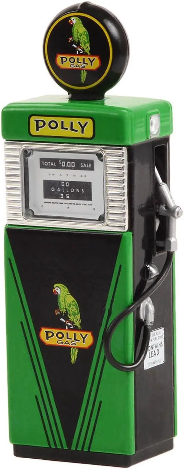 Alt view image 2 of 3 - 1951 Wayne 505 Gas Pump "Polly Gas" Green and Black "Vintage Gas Pumps" Series 13 1/18 Diecast Model by Greenlight