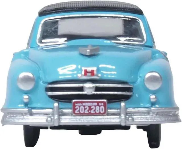 Alt view image 3 of 4 - 1950 Nash Rambler Custom Landau Convertible (Closed) Strato Blue with Black Top 1/87 (HO) Diecast Model Car by Oxford Diecast