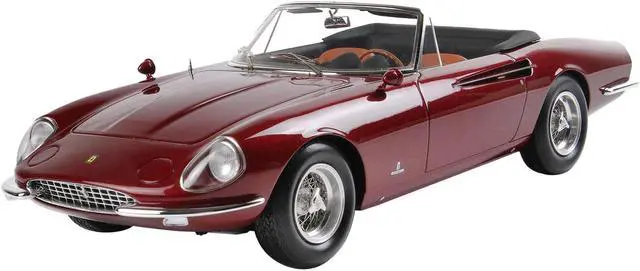 Alt view image 2 of 6 - 1966 Ferrari 365 California S/N 10077 Convertible Rosso Rubino Red Met. w/DISPLAY CASE Ltd Ed to 200 pcs 1/18 Model Car by BBR