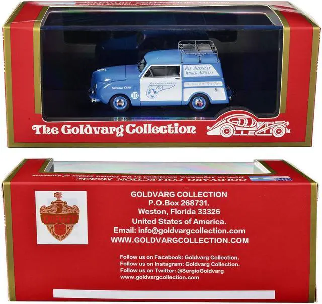 Alt view image 3 of 4 - 1948 Crosley Station Wagon Blue and White Roof Rack Ltd Ed to 240 pcs 1/43 Model Car by Goldvarg Collection