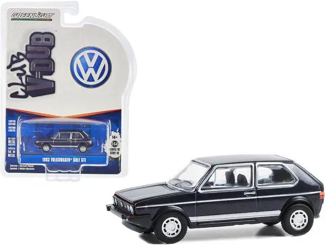 Main image of 1983 Volkswagen Golf GTi Helios Blue Metallic "Club Vee-Dub" Series 18 1/64 Diecast Model Car by Greenlight