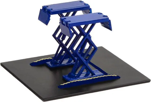 Alt view image 2 of 3 - Automotive Double Scissor Lift Blue "Double Scissor Lifts" Series 1 1/64 Diecast Model by Greenlight