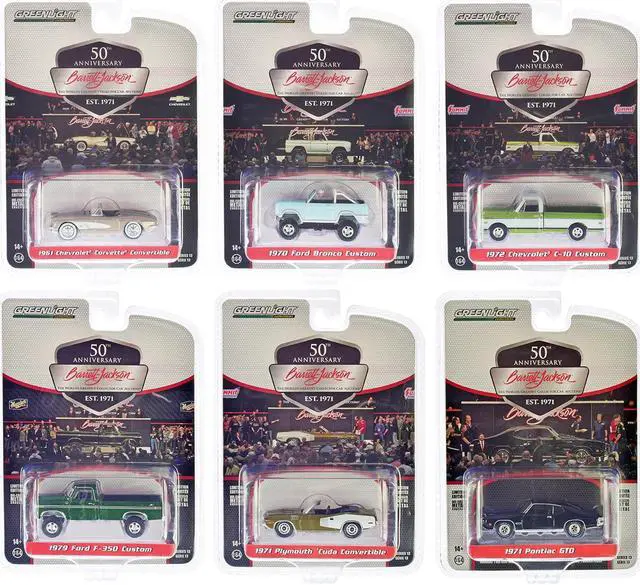 Main image of Barrett Jackson "Scottsdale Edition" Set of 6 Cars Series 13 1/64 Diecast Model Cars by Greenlight