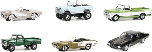 Alt view image 2 of 3 - Barrett Jackson "Scottsdale Edition" Set of 6 Cars Series 13 1/64 Diecast Model Cars by Greenlight