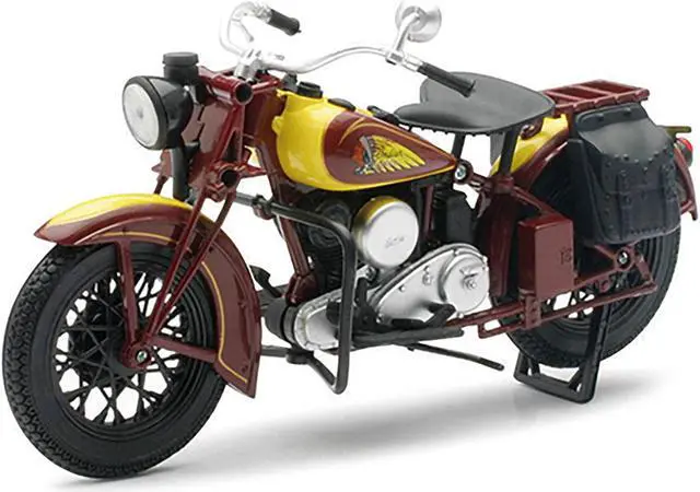 Alt view image 2 of 3 - 1934 Indian Sport Scout Bike 1/12 Diecast Motorcycle Model by New Ray