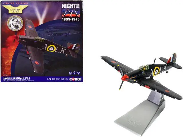 Main image of Hawker Hurricane Mk.I Fighter Aircraft British Royal Air Force "The Aviation Archive" Series 1/72 Diecast Model by Corgi