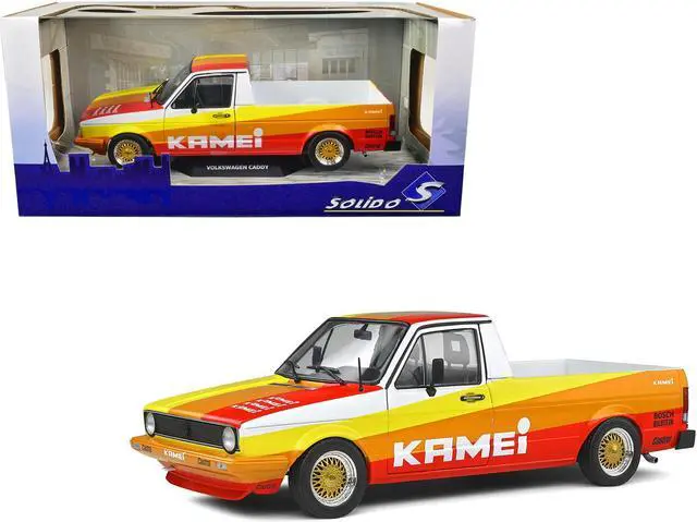 Main image of 1982 Volkswagen Caddy MK 1 Pickup Truck "Kamei Tribute" 1/18 Diecast Model Car by Solido