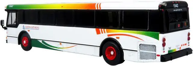 Alt view image 2 of 3 - 2006 Orion V Transit Bus Golden Gate Bridge Highway & Transportation Distric 1/87 (HO) Diecast Model by Iconic Replicas